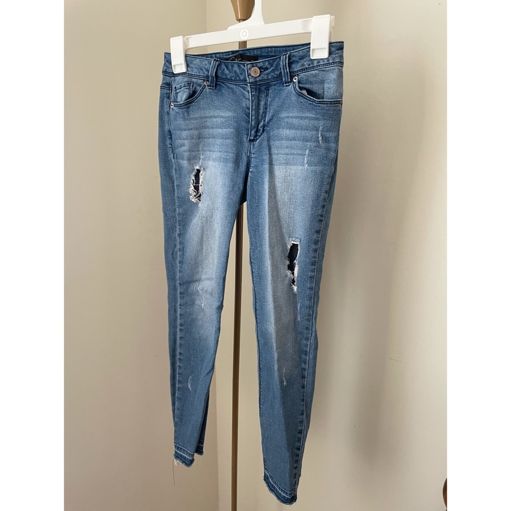 Ripped denim jeans